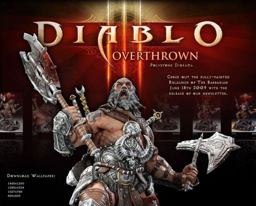 Diablo III - Обнародована раскрашенная Diablo III Overthrown Diorama 